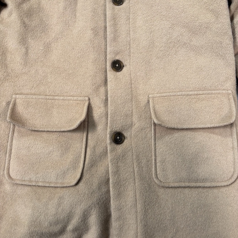 Lauren Ralph Lauren Women's Wool Blend‎ Hooded Coat Camel Tan Size 16R - Picture 3 of 12